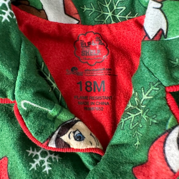 Elf On The Shelf Toddler Pajama Set - Picture 3 of 6